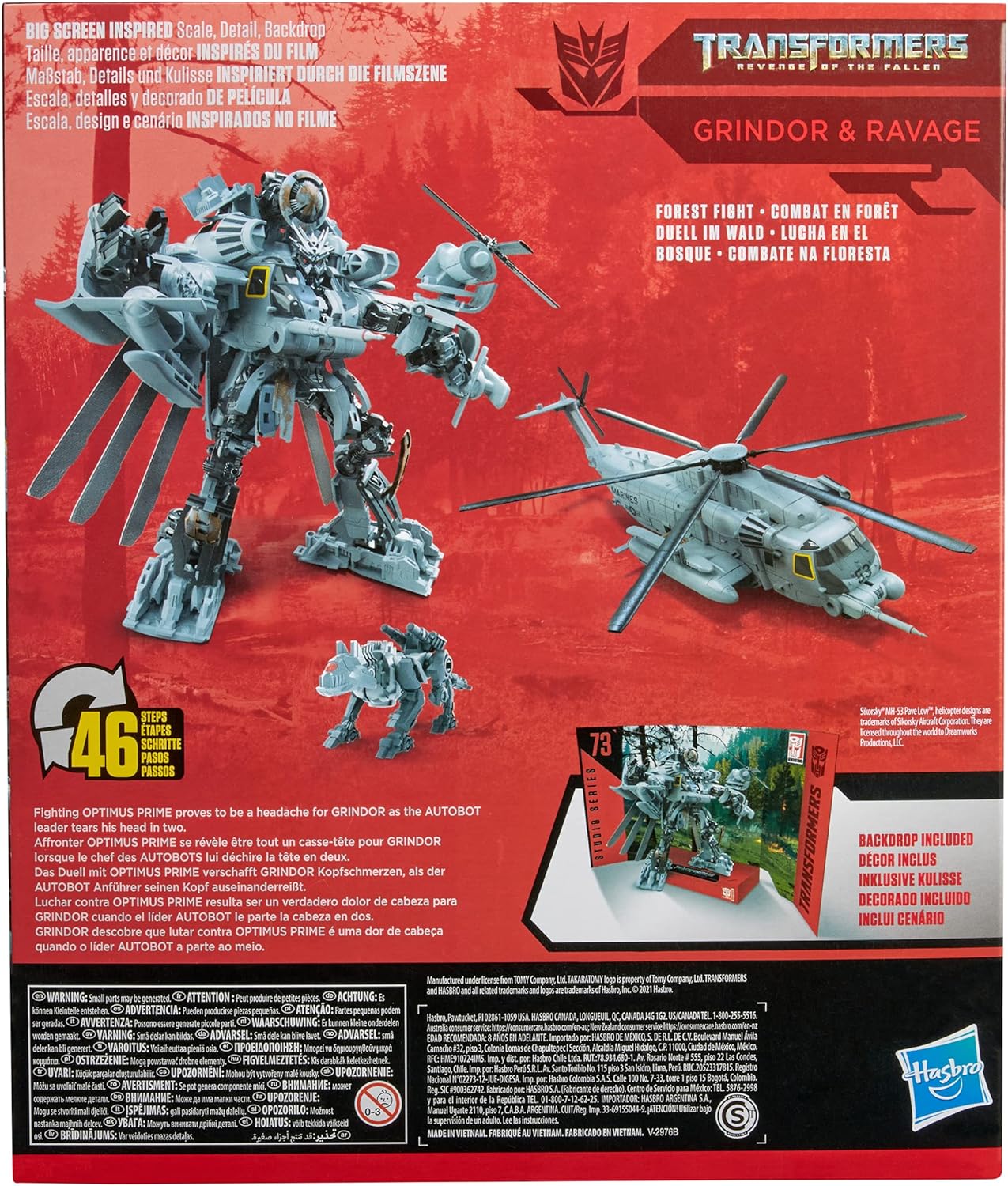 [BACK ORDER] Transformers Studio Series Leader Class Grindor and Ravage