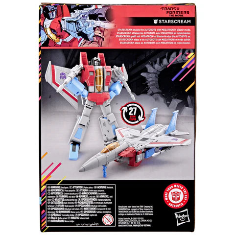 [BACK ORDER] Transformers Studio Series Starscream MTMTE Collection - The Movie Voyager Class Action Figure