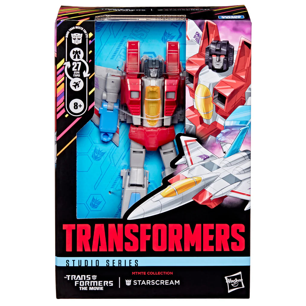 [BACK ORDER] Transformers Studio Series Starscream MTMTE Collection - The Movie Voyager Class Action Figure